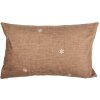 Clayre & Eef GBB36 Housse de coussin Marron Blanc 30x50 cm style cottage polyester