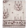 Clayre & Eef GTW60-1 Plaid Beige Marron 130x180 cm style cottage