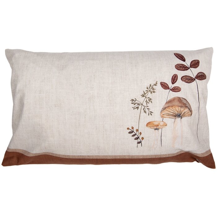 Clayre & Eef LFJ36 Housse de coussin 30x50 cm Beige Marron style cottage