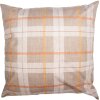 Clayre & Eef PPS21 Housse de coussin 45x45 cm Beige Orange Oh Hello Pumpkin Automne