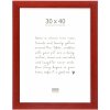 Deknudt S226K4 cadre photo bois rouge 30,0 x 40,0 cm