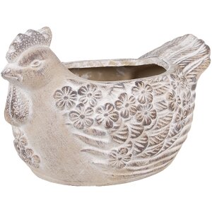 Clayre & Eef 6TE0542M Pot de fleurs Poulet...