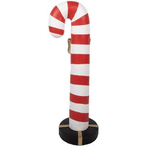 Clayre & Eef 5MG0047 Décoration canne à sucre rouge blanc 91 cm