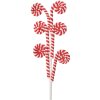 Clayre & Eef 65859 Décoration de Noël canne à sucre rouge blanc 12x1x62 cm plastique