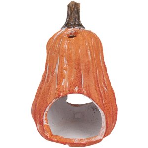 Clayre & Eef 6CE1762 Citrouille décorative Céramique Orange 11x10x18 cm Style rustique