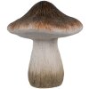 Clayre & Eef 6CE1765 Décoration Champignon Céramique Marron Blanc Ø 11x12 cm