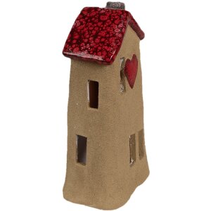 Clayre & Eef 6CE1775 Décoration Maison Marron Rouge Céramique 10x7x19 cm style rustique