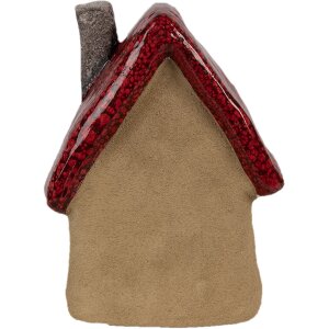 Clayre & Eef 6CE1776 Décoration Maison Marron Rouge 12x9x16 cm Noël Céramique