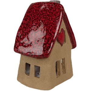 Clayre & Eef 6CE1776 Décoration Maison Marron Rouge 12x9x16 cm Noël Céramique