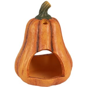 Clayre & Eef 6CE1803 Citrouille décorative Céramique Orange Vert Ø 12x17 cm