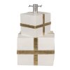 Clayre & Eef 6MG0052 Support pour sapin de Noël 30x28x48 cm blanc