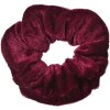 Juleeze JZCO0027 Chouchou Ø 10 cm Bordeaux Velours pour cheveux longs et épais