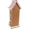 Clayre & Eef 6PR4250 Maison de Noël marron blanc 17x14x40 cm Polyrésine