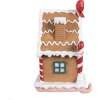 Clayre & Eef 6PR4258 Porte-chaussettes de Noël Maison en pain dépices 13x11x18 cm