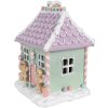 Clayre & Eef 6PR4267 Maison décorative Noël Vert Rose Violet 17x14x21 cm