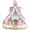 Clayre & Eef 6PR4268 Maison de Noël Rose Violet Polyrésine 16x13x15 cm