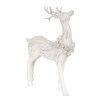 Clayre & Eef 6PR4284 Décoration Cerf blanc 13x5x19 cm Polyrésine