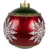 Clayre & Eef 6PR4249 Boule de Noël rouge polyrésine Ø 39x44 cm