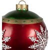 Clayre & Eef 6PR4249 Boule de Noël rouge polyrésine Ø 39x44 cm