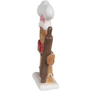 Clayre & Eef 6PR4275 Décoration Bonhomme de pain dépices brun blanc 11x4x18 cm