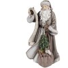 Clayre & Eef 6PR4282 Père Noël Décoratif Gris 22x18x40 cm Classique