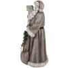 Clayre & Eef 6PR4282 Père Noël Décoratif Gris 22x18x40 cm Classique