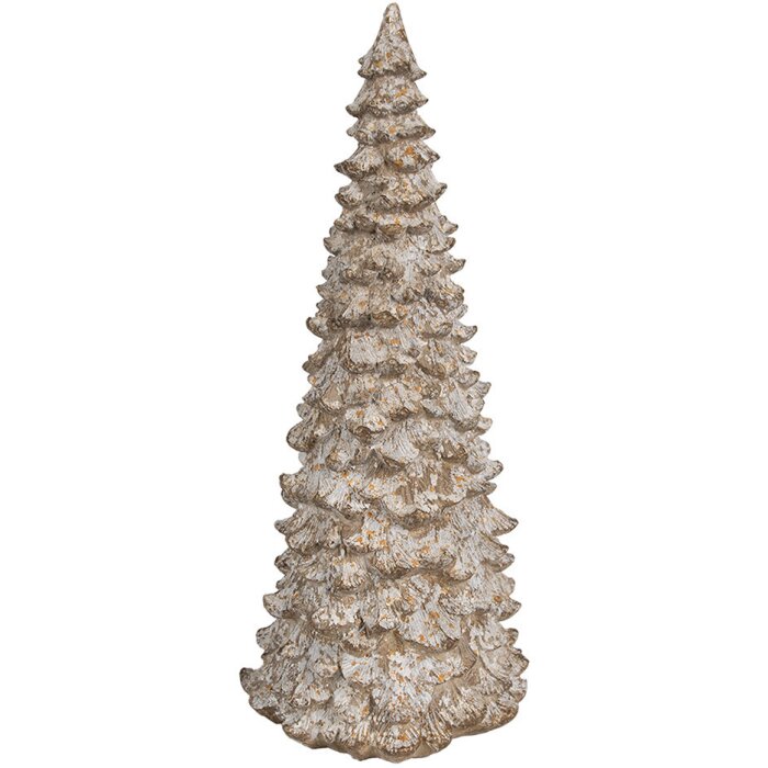 Clayre & Eef 6PR4288 Arbre décoratif blanc beige Ø 13x30 cm Polyrésine rustique