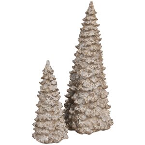 Clayre & Eef 6PR4288 Arbre décoratif blanc beige Ø 13x30 cm Polyrésine rustique