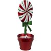 Clayre & Eef 6Y5626 Décoration Lollipop rouge blanc métal 12x9x26 cm