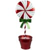 Clayre & Eef 6Y5627 Décoration Lollipop rouge métal 12x9x31 cm