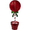 Clayre & Eef 6Y5627 Décoration Lollipop rouge métal 12x9x31 cm