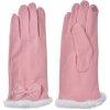 Juleeze JZGL0089P Gants dhiver roses 9x23x1 cm avec fourrure synthétique et noeud