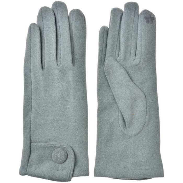 Juleeze JZGL0095G Gants dhiver gris 9x23x1 cm avec application de boutons