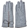 Juleeze JZGL0096G gants gris 9x23x1 cm détail du nœud élastique polyester