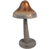 Clayre & Eef 6Y5679 Champignon décoratif Métal Gris Marron Design antique Ø14x27 cm