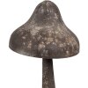 Clayre & Eef 6Y5680 Décoration champignon métal look antique Ø 14x27 cm brun