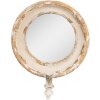 Clayre & Eef 62S304 Miroir mural avec lampe Shabby Chic Beige 38x14x47 cm E14