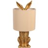 Clayre & Eef 6LMC0099GOVBE Lampe de table design lapin or Ø20x43 cm E27 60W