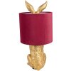 Clayre & Eef 6LMC0099GOVBU Lampe de table Lapin Or Rouge Ø 20x43 cm E27 60W