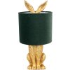 Clayre & Eef 6LMC0099GOVGR Lampe de table design lapin or vert Ø 20x43 cm E27