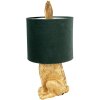 Clayre & Eef 6LMC0099GOVGR Lampe de table design lapin or vert Ø 20x43 cm E27