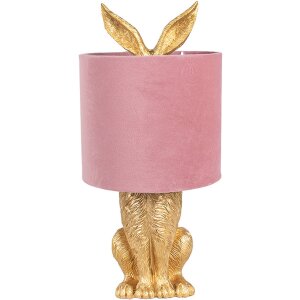 Clayre & Eef 6LMC0099GOVP Lampe de table lapin or...