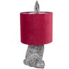 Clayre & Eef 6LMC0099VBU Lampe de table design lapin rouge Ø 20x43 cm E27 60W