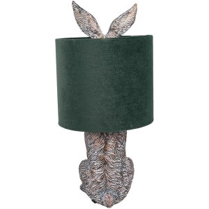 Clayre & Eef 6LMC0099VGR Lampe de table Design Lapin Vert Ø 20x43 cm E27 60W