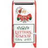 Clayre & Eef 6Y5676 Boîte aux lettres sur pied blanc rouge fer 20x20x41 cm