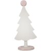 Clayre & Eef 6PR4219 Décor Sapin de Noël rose Polyrésine 12x9x25 cm