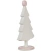 Clayre & Eef 6PR4219 Décor Sapin de Noël rose Polyrésine 12x9x25 cm