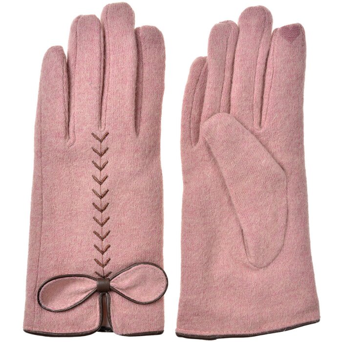 Juleeze JZGL0096P Gants roses 9x23x1 cm noeud chaud