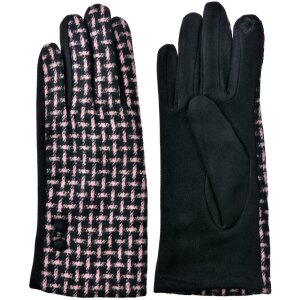 Juleeze JZGL0101BU Gants dhiver noir rose 9x23x1 cm