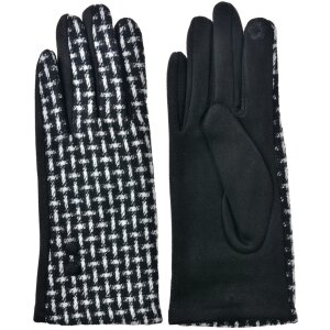 Juleeze JZGL0101Z Gants noirs 9x23x1 cm motif à...